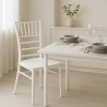 20er Stock Set Esstischstühle Gartenstühle Weiß Vintage Catering Partyservice Restaurant Hotel Chiavarina Katalog