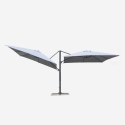 Doppelsonnenschirm Sonnenschirm doppelt 3x3 aus Aluminium  Oslo Katalog