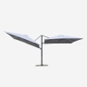 Doppelsonnenschirm Sonnenschirm doppelt 3x3 aus Aluminium  Oslo Katalog