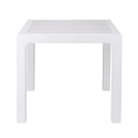 Quadratischer Gartentisch aus Kunststoff in Rattan-Optik 80x80 cm Varnu Lagerbestand
