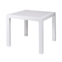 Quadratischer Gartentisch aus Kunststoff in Rattan-Optik 80x80 cm Varnu Eigenschaften