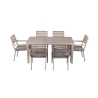Gartentisch + 6 Gartenstühle aus Aluminium mit Kissen Ibiza Angebot