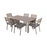 Gartentisch + 6 Gartenstühle aus Aluminium mit Kissen Ibiza Aktion