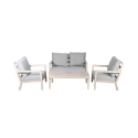 Gartenmöbel-Set Ibiza: Sofa, Tisch und 2 Sessel mit Kissen Angebot
