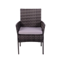 Rattan-Gartenlounge Set Rodi: 2-Sitzer Sofa, 2 Sessel, Tisch mit Glasplatte Sales
