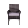 Rattan-Gartenlounge Set Rodi: 2-Sitzer Sofa, 2 Sessel, Tisch mit Glasplatte Sales