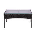 Rattan-Gartenlounge Set Rodi: 2-Sitzer Sofa, 2 Sessel, Tisch mit Glasplatte Katalog