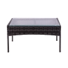 Rattan-Gartenlounge Set Rodi: 2-Sitzer Sofa, 2 Sessel, Tisch mit Glasplatte Katalog