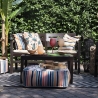 Gartenmöbel-Set Fij: Sofa, 2 Sessel, Tisch in Holzoptik Eigenschaften