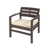 Gartenmöbel-Set Fij: Sofa, 2 Sessel, Tisch in Holzoptik Preis