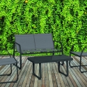 Gartenlounge 4-Sitzer mit Glastischplatte Saint Tropez Angebot