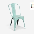 stühle im industriedesign aus metall vintage shabby chic stil steel old Aktion