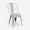 stühle im industriedesign aus metall vintage shabby chic stil steel old 