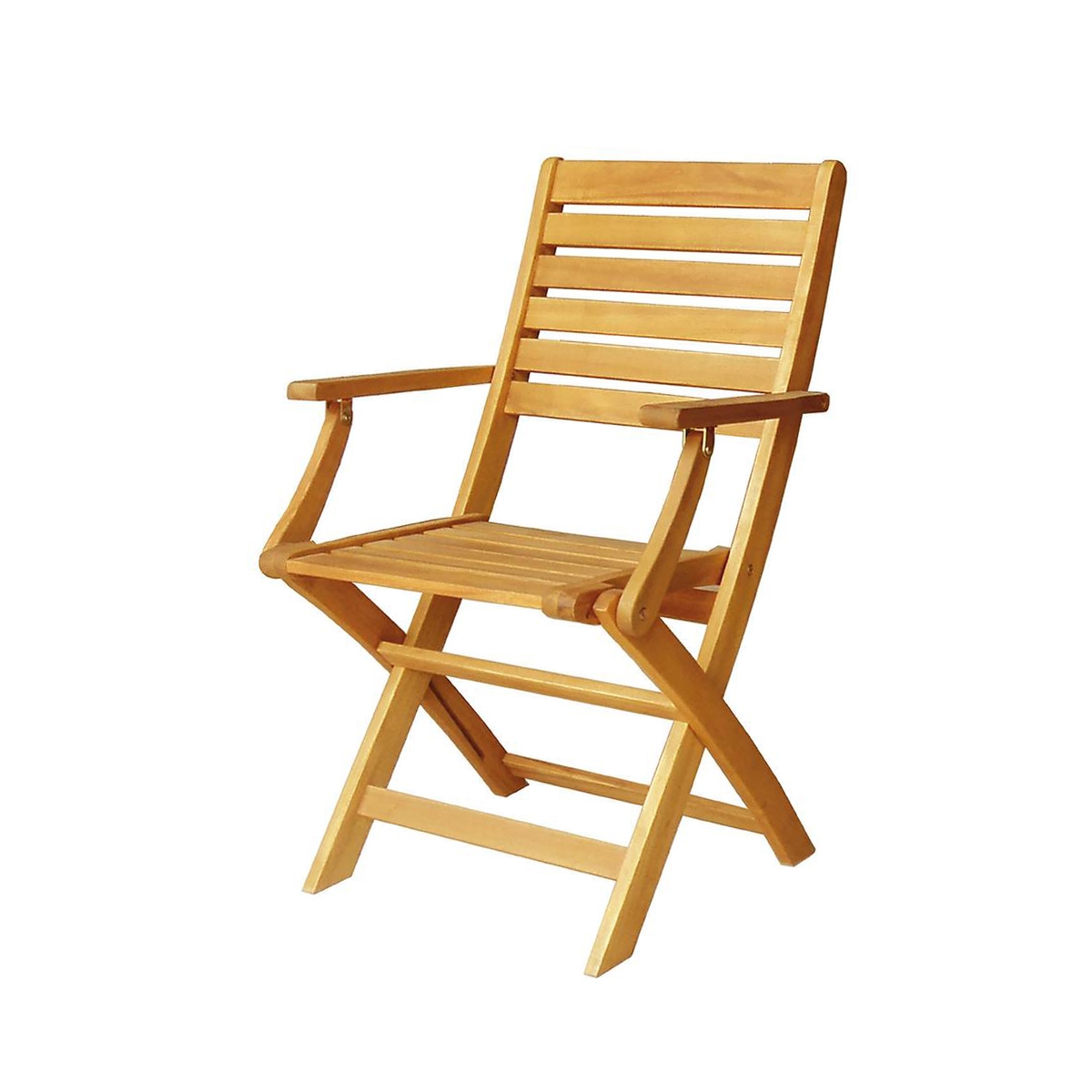 Klappbarer Indoor-Outdoor-Stuhl mit Armlehnen aus Akazienholz Bali