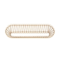 Wandregal aus Metall und Rattan im Boho-Chic-Stil Panama Aktion