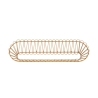 Wandregal aus Metall und Rattan im Boho-Chic-Stil Panama Aktion