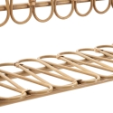 Wandregal aus Metall und Rattan im Boho-Chic-Stil Panama Sales