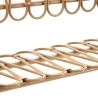 Wandregal aus Metall und Rattan im Boho-Chic-Stil Panama Sales