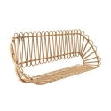 Wandregal aus Metall und Rattan im Boho-Chic-Stil Panama Angebot