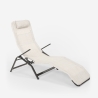 Klappbare Strandliege Liegestuhl Sonnenliege für Strand und Garten Pasha Luxury 