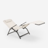 Klappbare Strandliege Liegestuhl Sonnenliege für Strand und Garten Pasha Luxury 
