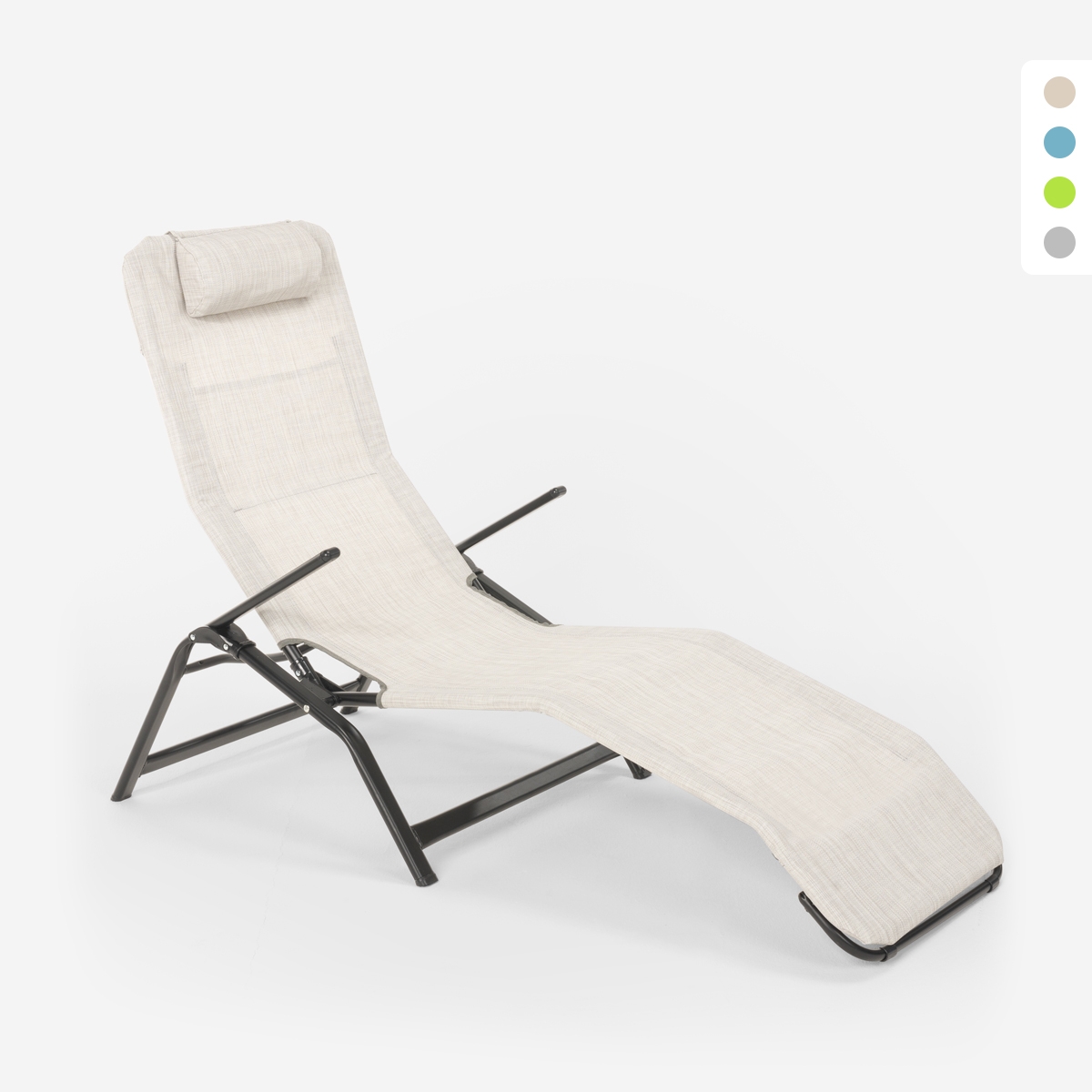 Klappbare Strandliege Liegestuhl Sonnenliege für Strand und Garten Pasha Luxury Klappbare Strandliege Liegestuhl Sonnenliege für Strand und Garten Pasha Luxury
