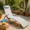 Klappbare Strandliege Liegestuhl Sonnenliege für Strand und Garten Pasha Luxury 