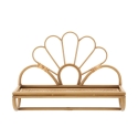 Wandregal aus Metall und Rattan mit Kleiderstange Panama Angebot