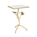 Quadratischer Metalltisch in Gold mit Spiegelplatte Tisty Angebot
