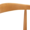 Set aus 2 Küchenstühlen aus Holz mit geflochtener Rattansitzfläche Japan Modell