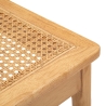 Set aus 2 Küchenstühlen aus Holz mit geflochtener Rattansitzfläche Japan Auswahl