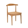 Set aus 2 Küchenstühlen aus Holz mit geflochtener Rattansitzfläche Japan Aktion