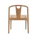2er-Set Küchenstühle aus Holz mit geflochtener Rattan-Rückenlehne Japan Katalog