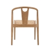 2er-Set Küchenstühle aus Holz mit geflochtener Rattan-Rückenlehne Japan Katalog