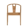 2er-Set Küchenstühle aus Holz mit geflochtener Rattan-Rückenlehne Japan Angebot