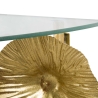Wandregal aus goldfarbenem Metall mit Glasablage Tisty Auswahl