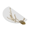 Wandregal aus goldfarbenem Metall mit Glasablage Tisty Katalog
