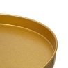 Hoher Beistelltisch aus goldfarbenem Metall, modernes Design 41x80cm Doha Sales