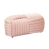 Moderner Design-Pouf aus Samt, geflochten, 90x45x45cm, Softy Kosten