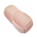 Moderner Design-Pouf aus Samt, geflochten, 90x45x45cm, Softy 
