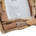 Rechteckiger Holz-Bilderrahmen zum Aufstellen 21x26cm Nature Sales
