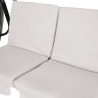 Garten-Schaukel 3-Sitzer mit Sonnendach 230x120x165 cm Grau Deluxe Rabatte