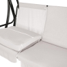 Garten-Schaukel 3-Sitzer mit Sonnendach 230x120x165 cm Grau Deluxe Katalog