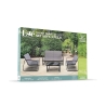 Gartenmöbel-Set für 4 Personen aus Stahl mit Glastisch Saint Martin Katalog