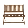 Klappbare 2-Sitzer Bank aus Akazienholz 104x61x90cm Bali Angebot