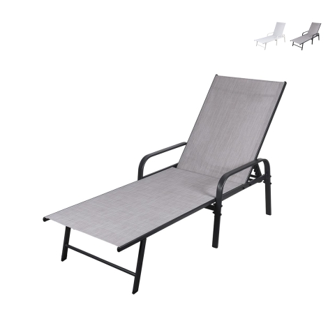 Sonnenliege mit Stahlrahmen, PVC und Polyester Varadero Aktion