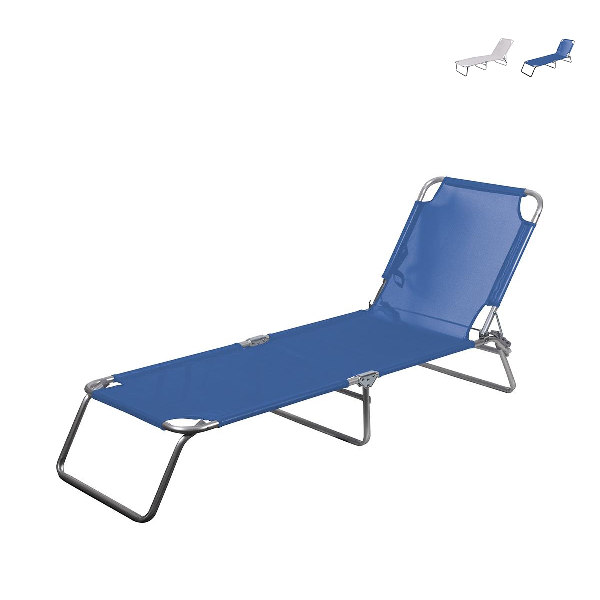 Klappliege für Garten und Strand mit verstellbarer Rückenlehne Viareggio