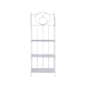 Klappbares Metallregal mit 4 Ebenen, 60,5x28xh.167cm, weiß, Ravun Angebot