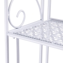 Klappbares Metallregal mit 4 Ebenen, 60,5x28xh.167cm, weiß, Ravun Sales