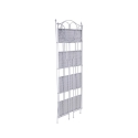 Klappbares Metallregal mit 4 Ebenen, 60,5x28xh.167cm, weiß, Ravun Lagerbestand
